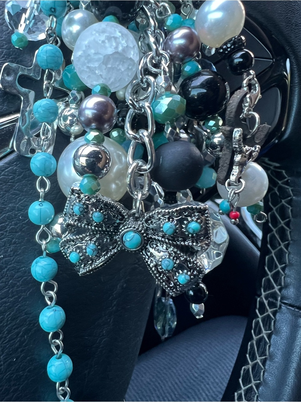 Holy Cross Purse Charm